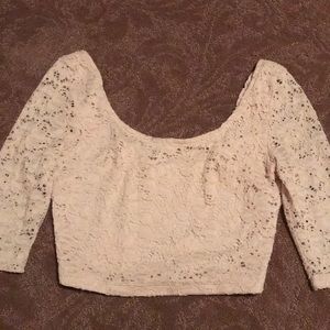 Lace crop top